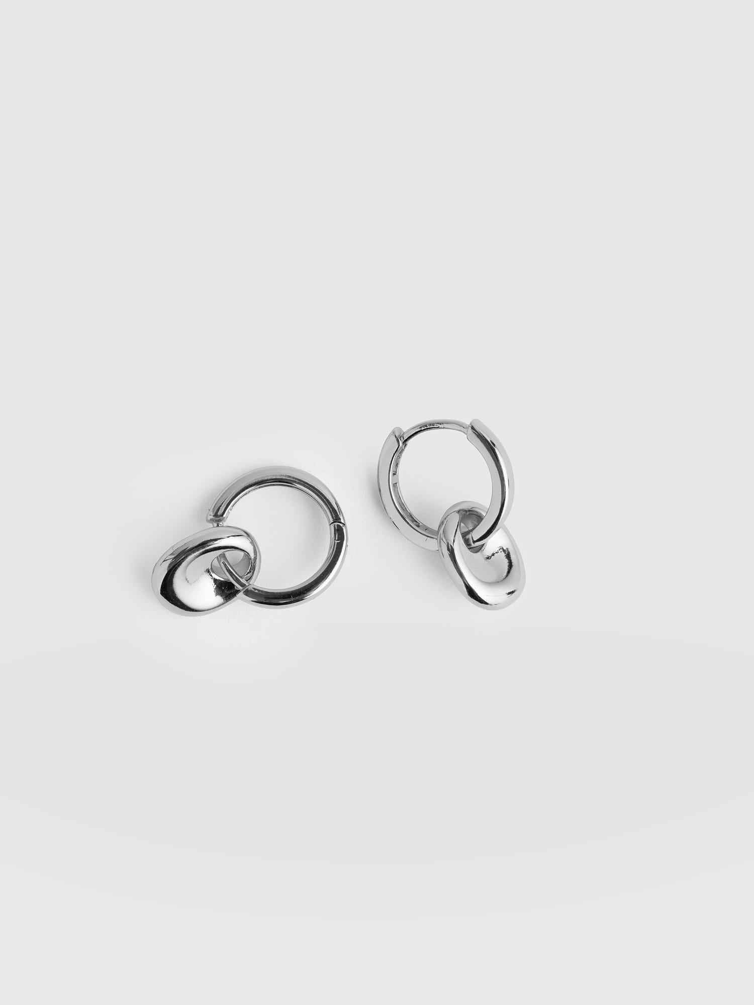 Pebble Drop Earrings - Silver - Women's Jewellerys | Saint and Sofia® EU