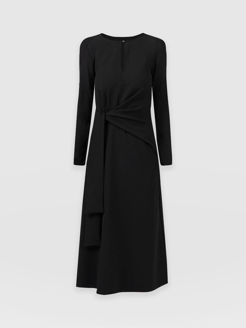 Reagan Knot Dress Black - Women's Dresses | Saint + Sofia® EU