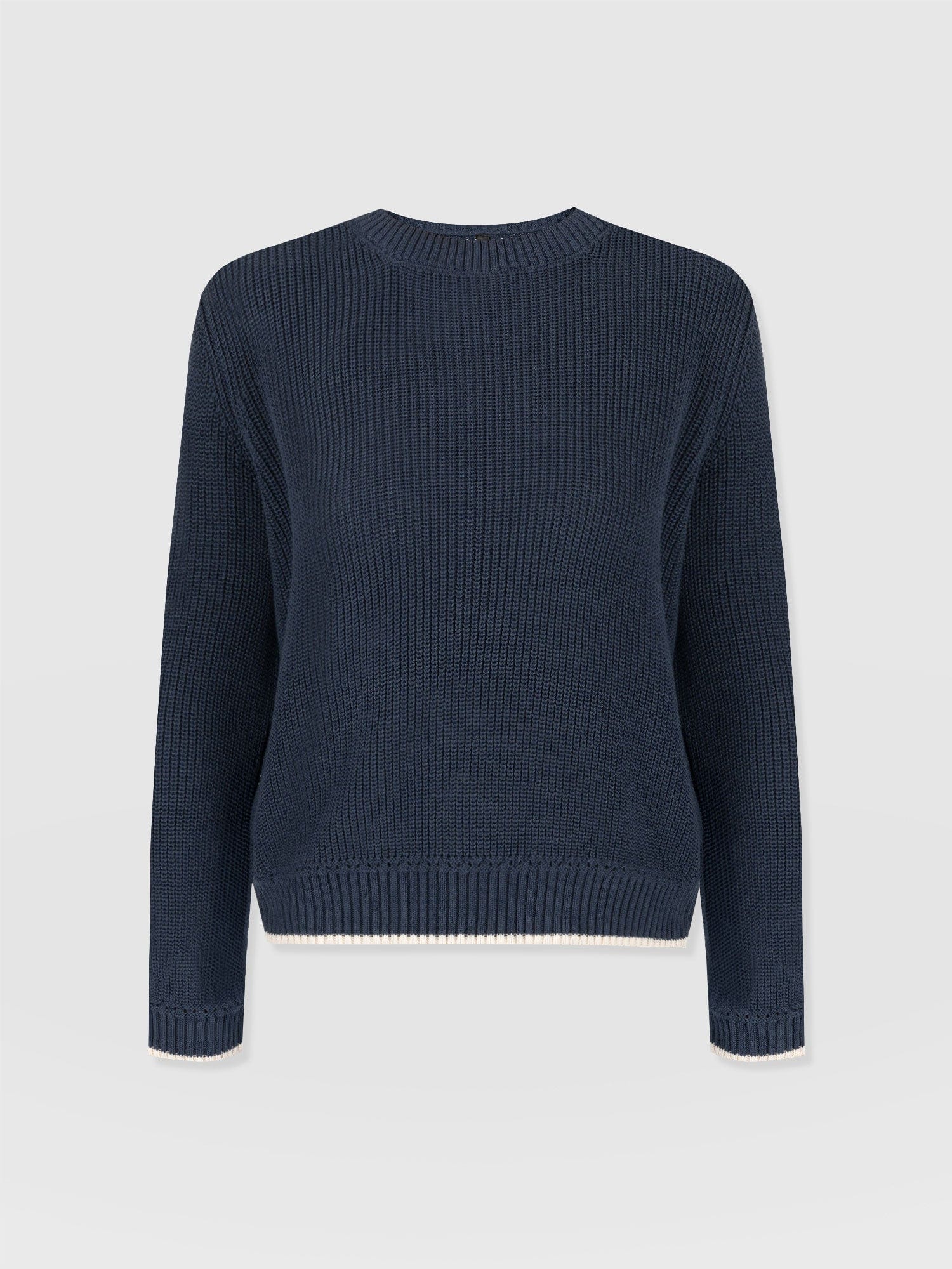 Remy Crop Jumper Navy - Women's Jumpers | Saint + Sofia® EU