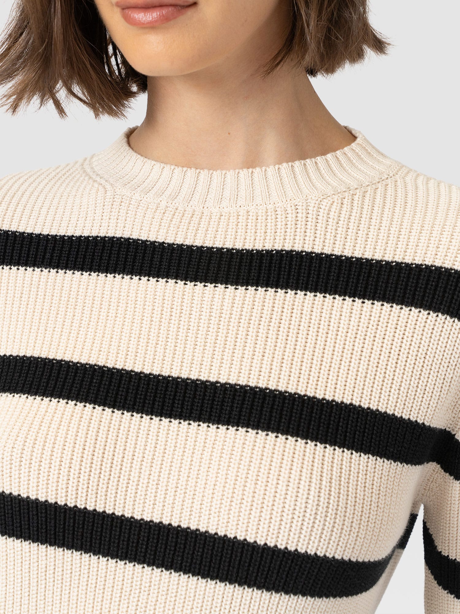 Remy Crop Jumper Stripe - Women's Jumpers | Saint and Sofia® EU