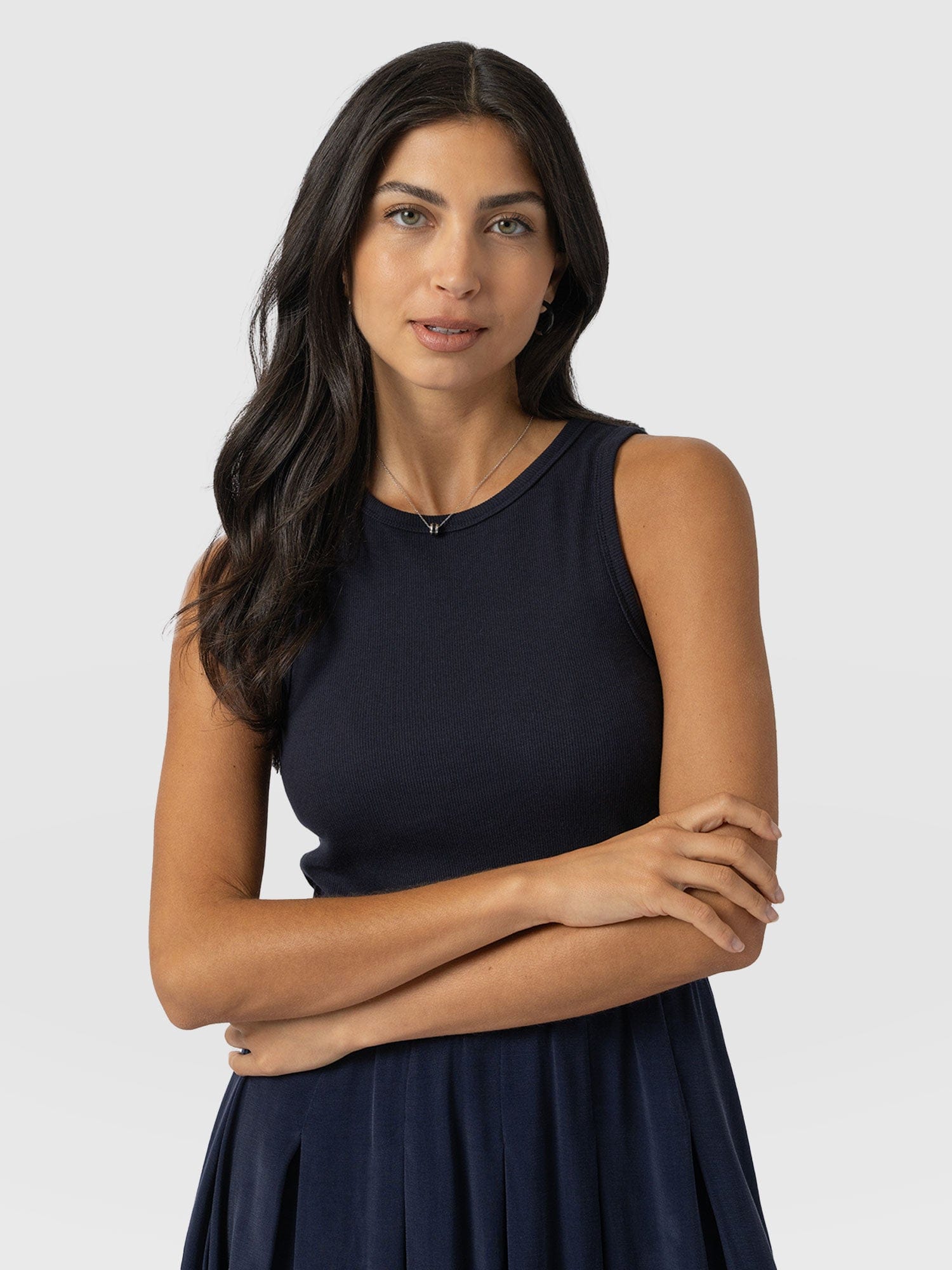 Renee Contrast Dress Navy - Women's Dresses | Saint + Sofia® EU