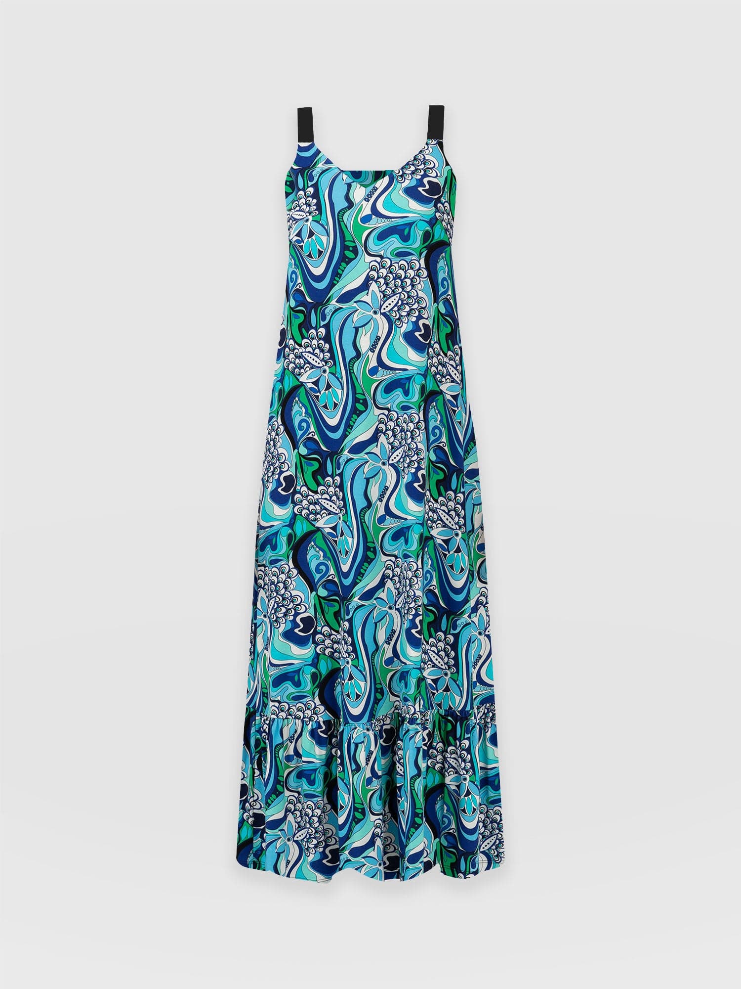 Riley Tiered Trapeze Dress Paradise - Women's Dresses | Saint + Sofia® EU
