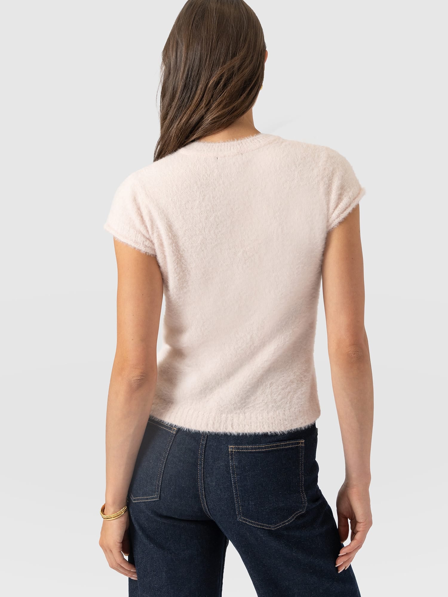 Rosalie Baby Tee - Pale Pink - Women's Jumpers | Saint and Sofia® EU