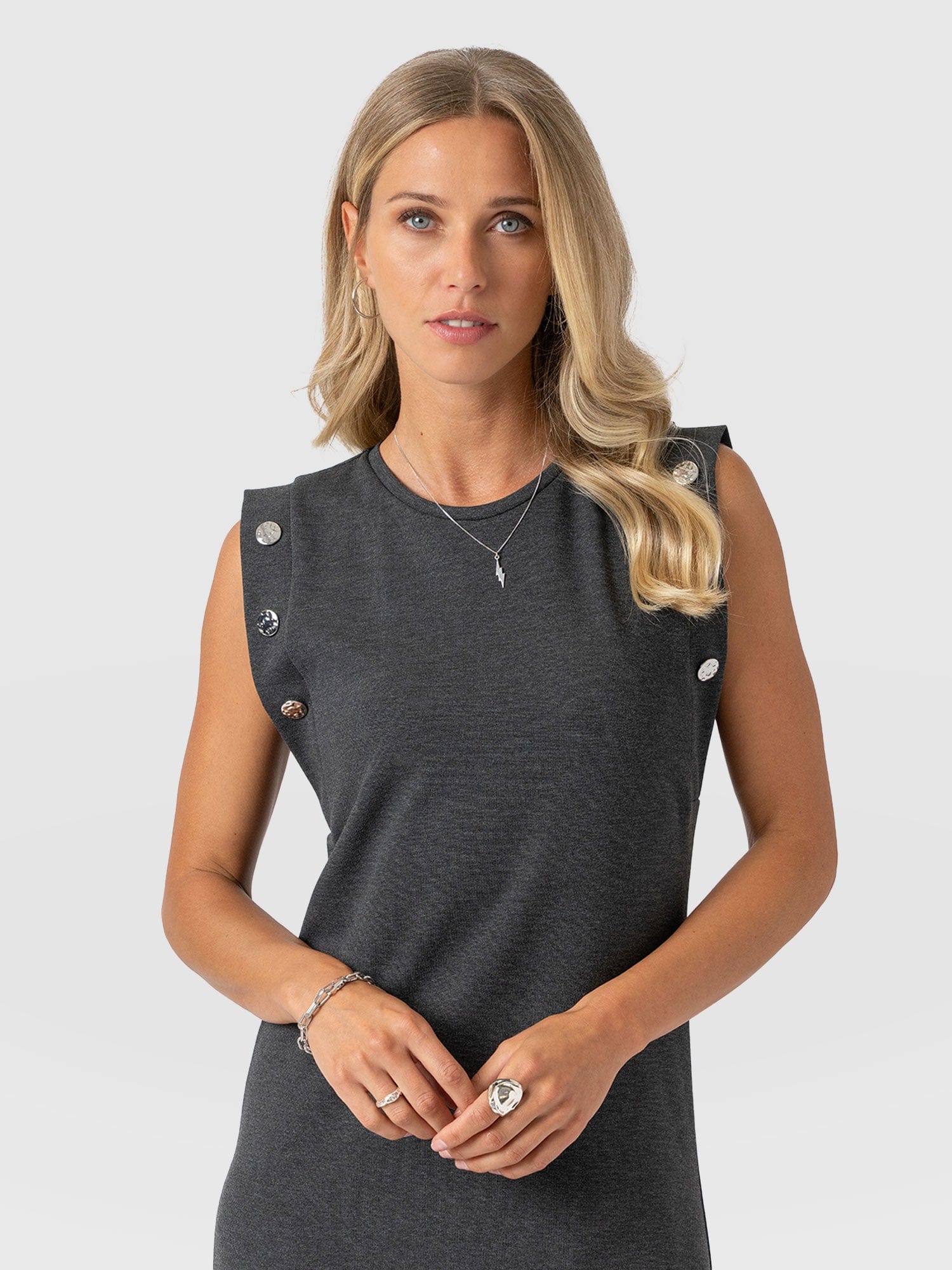 Rowan Dress - Charcoal - Molten - Women's Dresses | Saint + Sofia® EU