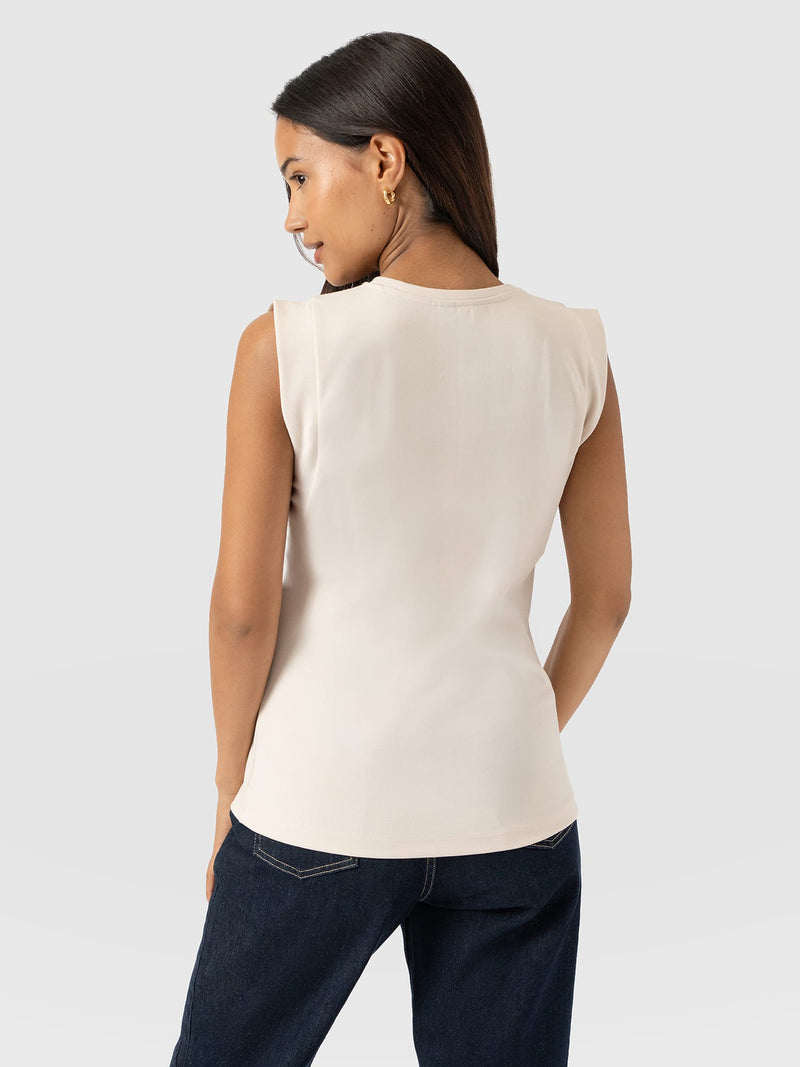 Rowan Tee - Cream - Women's T-shirts | Saint + Sofia® EU