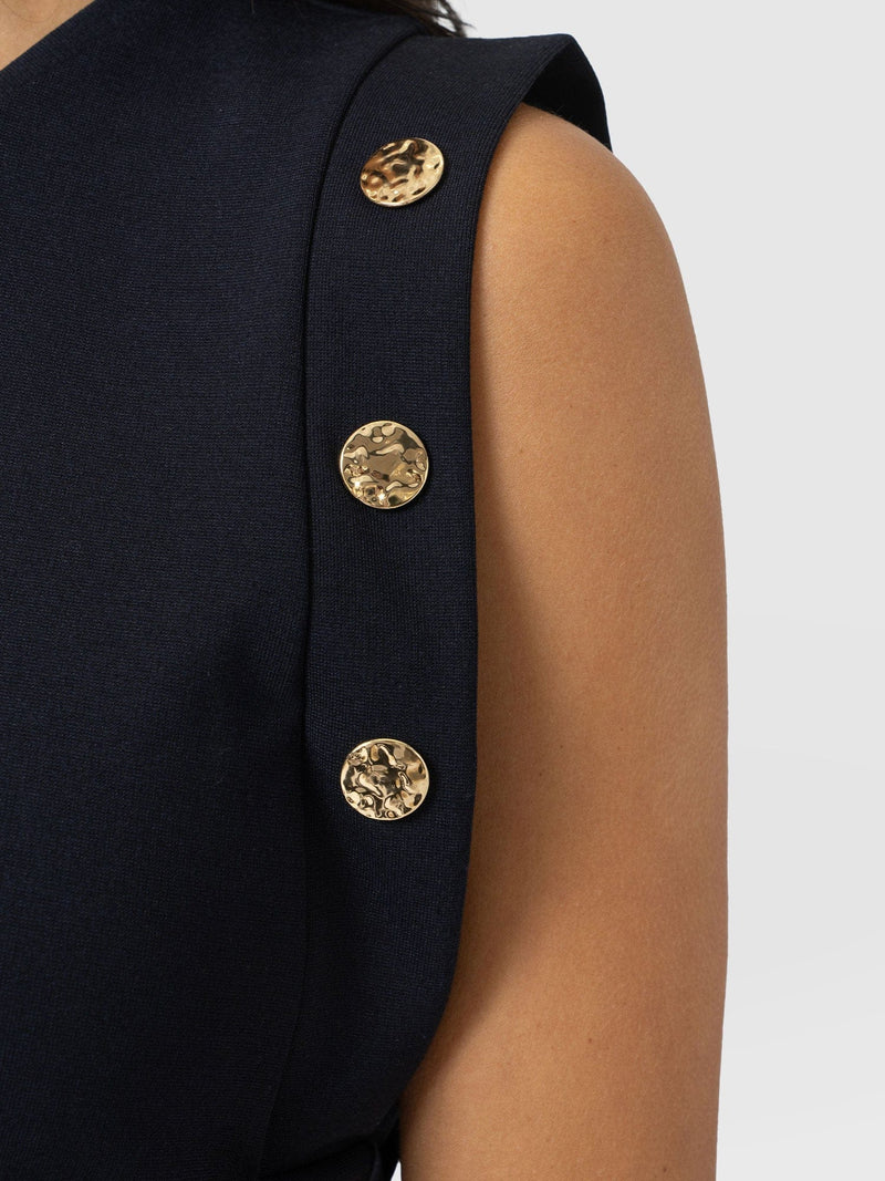 Rowan Tee - Navy - Molten - Women's T-shirts | Saint + Sofia® EU