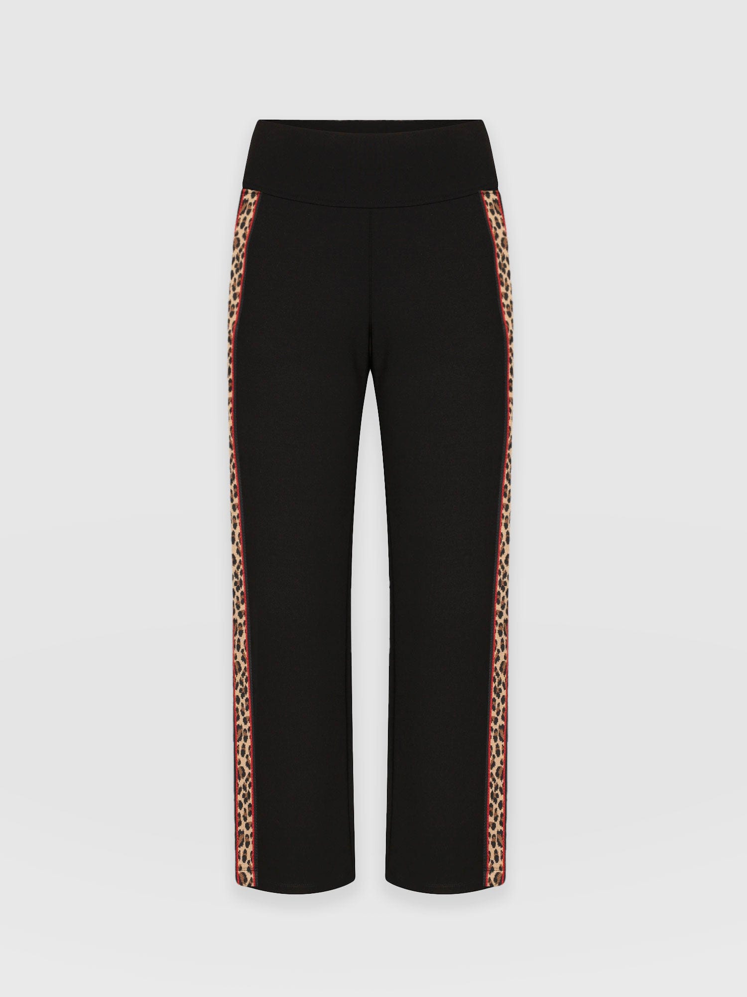 Runway Pant Black Leopard - Women's Trousers | Saint and Sofia® EU