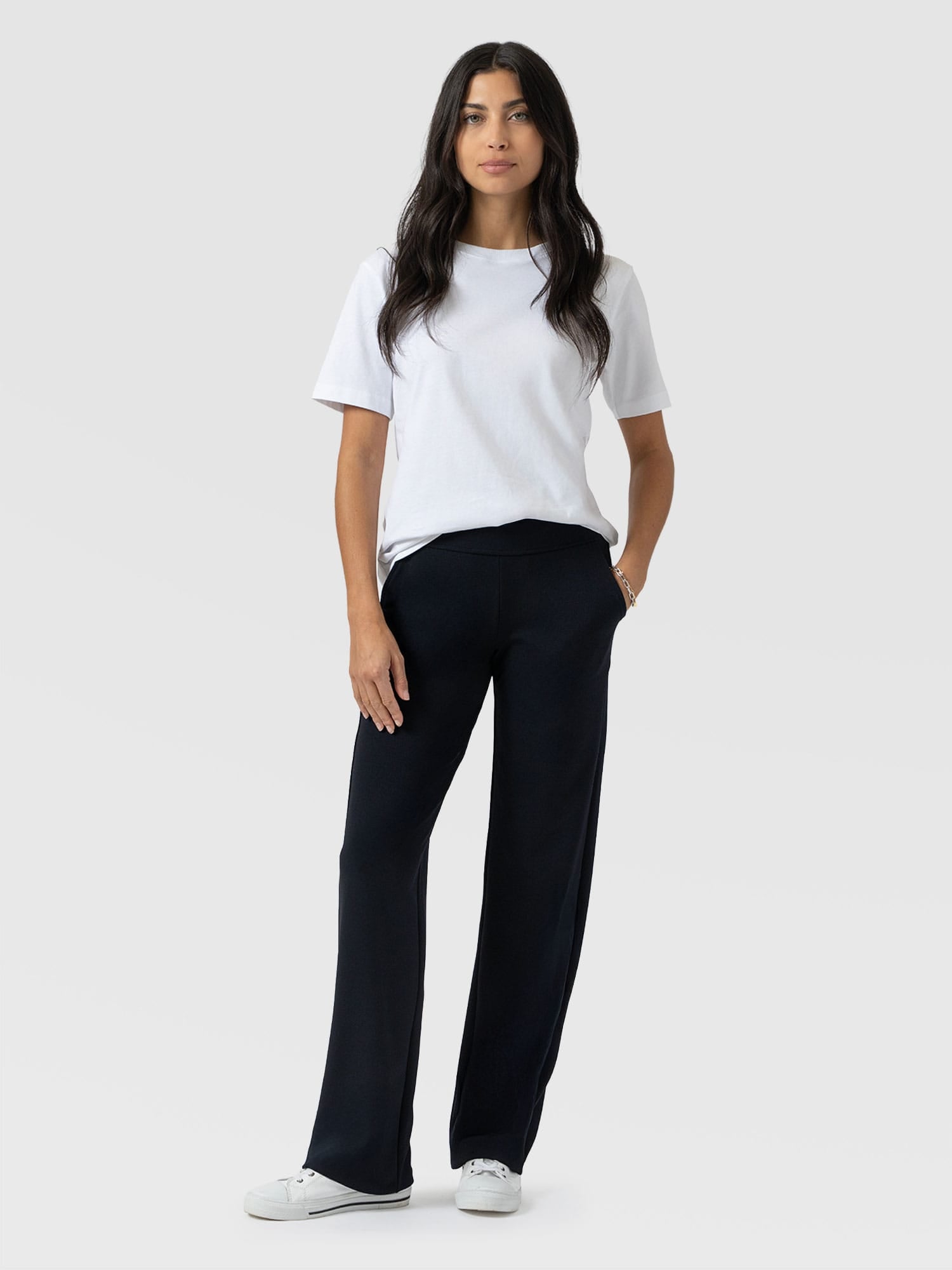 Runway Pant Navy - Women's Trousers | Saint + Sofia® EU