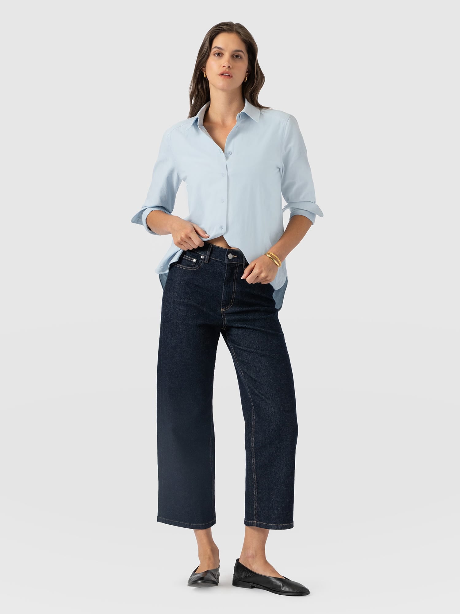 Rylie Crop Jean - Indigo - Women's Jeans | Saint and Sofia® EU