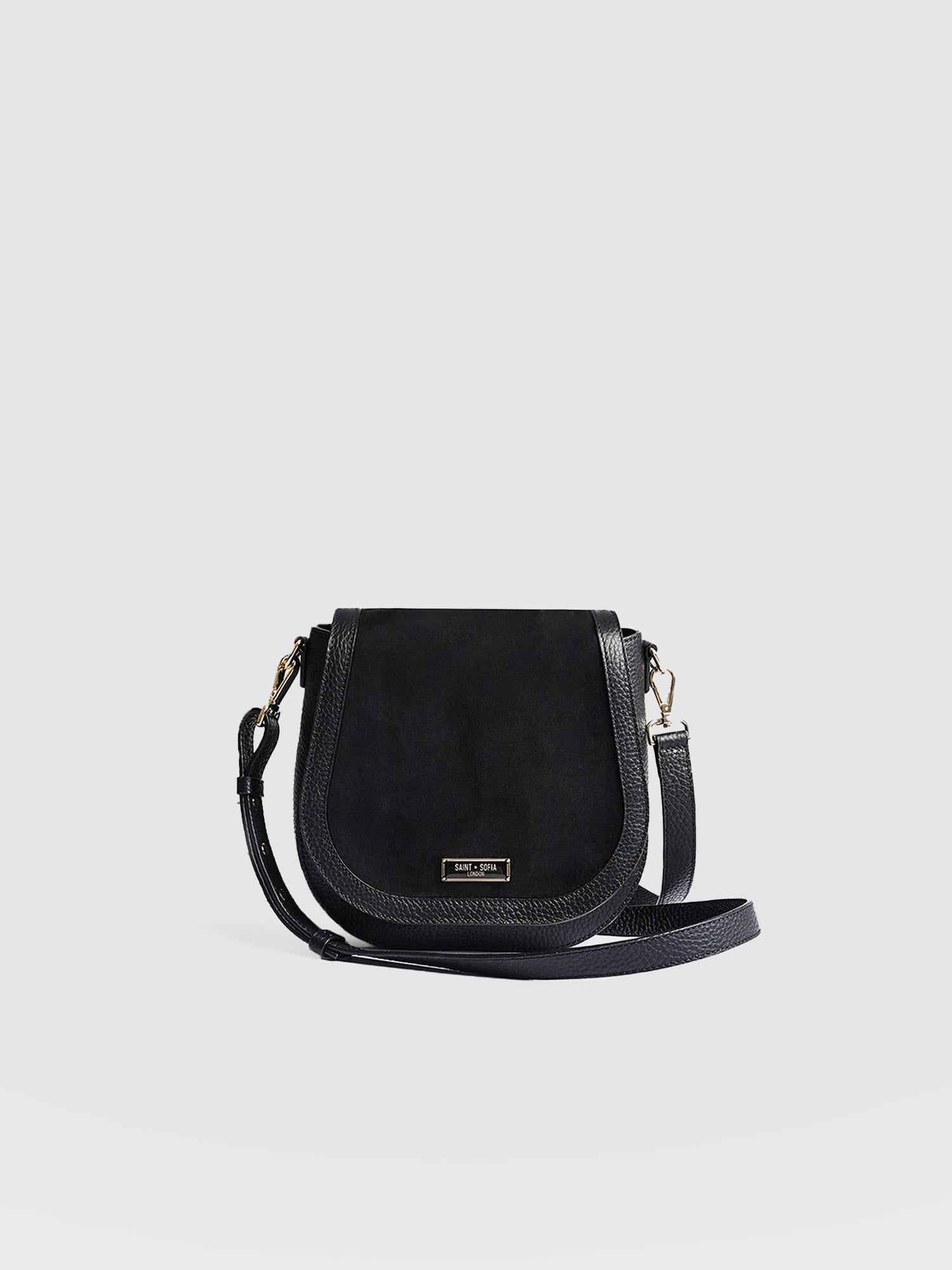 Saddle Bag Black - Women's Handbag | Saint + Sofia® EU