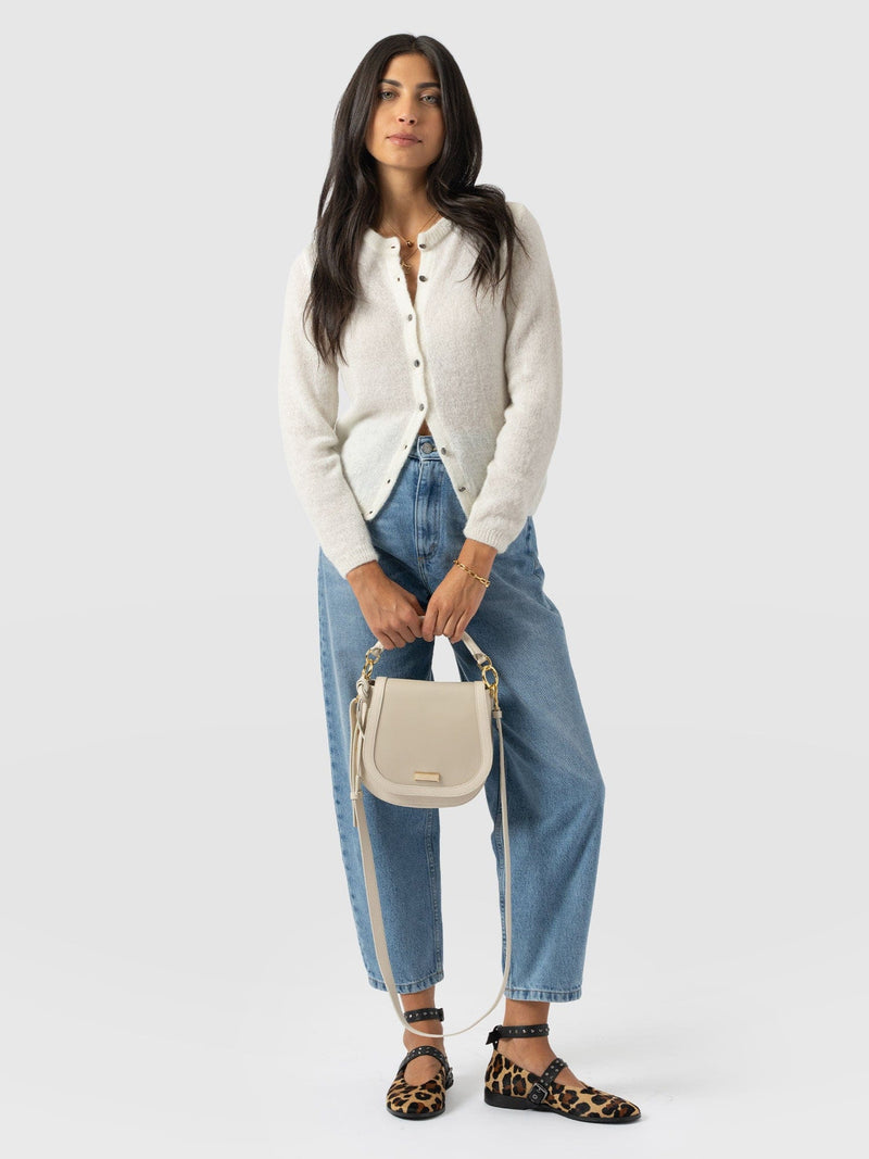 Saddle Bag - Cream - Women's Handbags | Saint + Sofia® EU