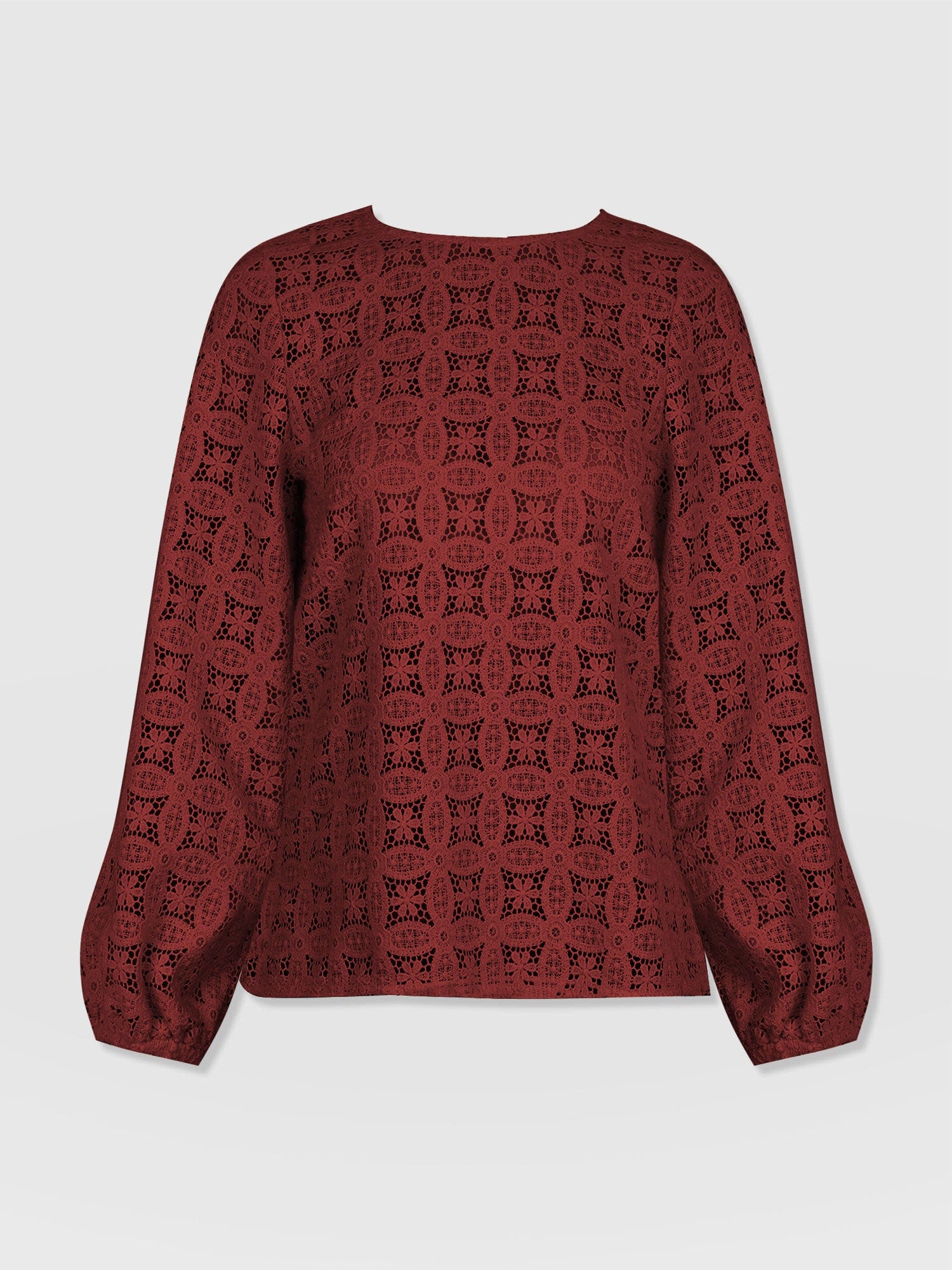 Sadie Blouse - Burgundy - Women's Blouses | Saint + Sofia® EU