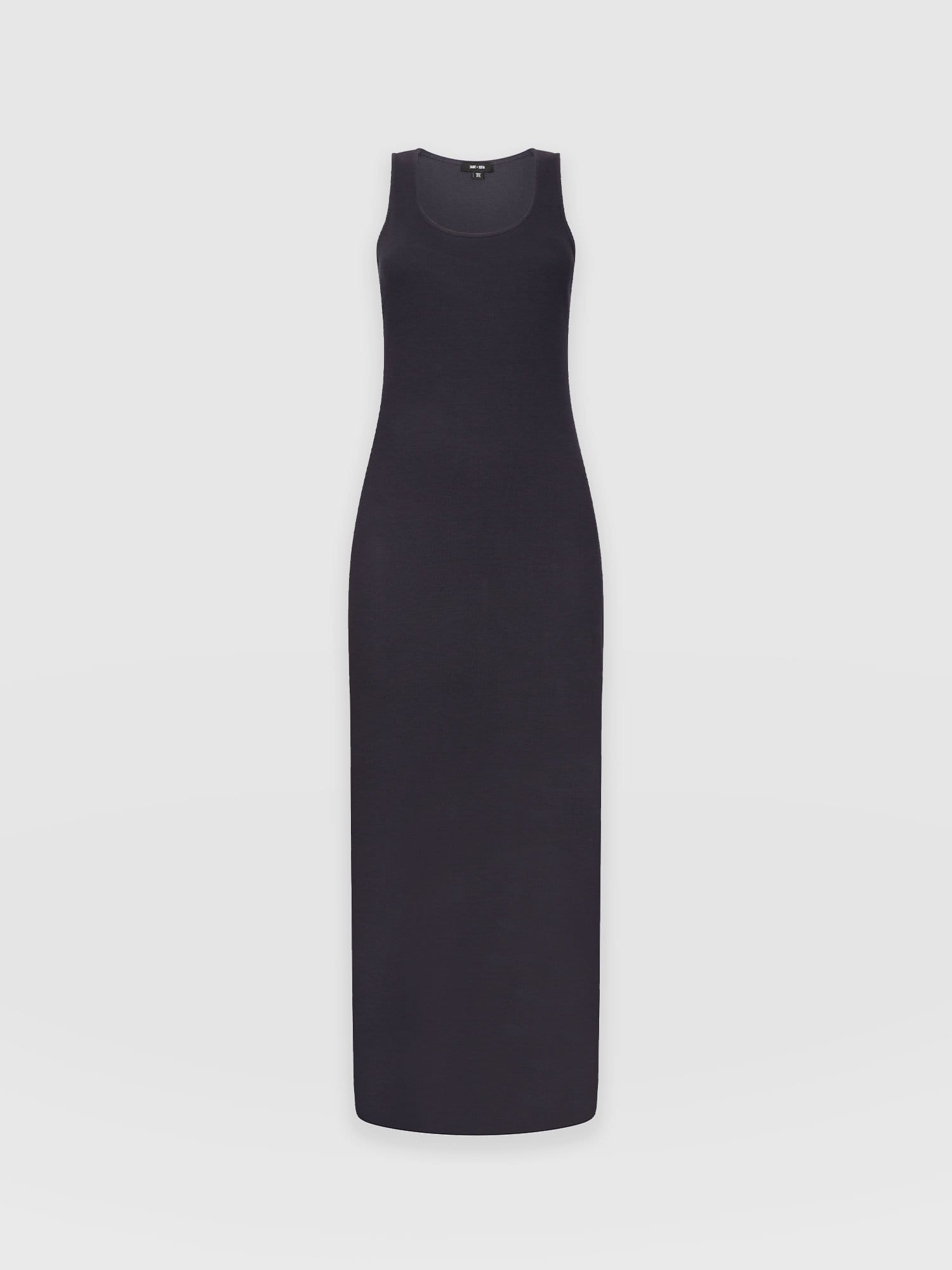 Sleeveless Rib Dress Navy - Women's Dresses | Saint + Sofia® EU