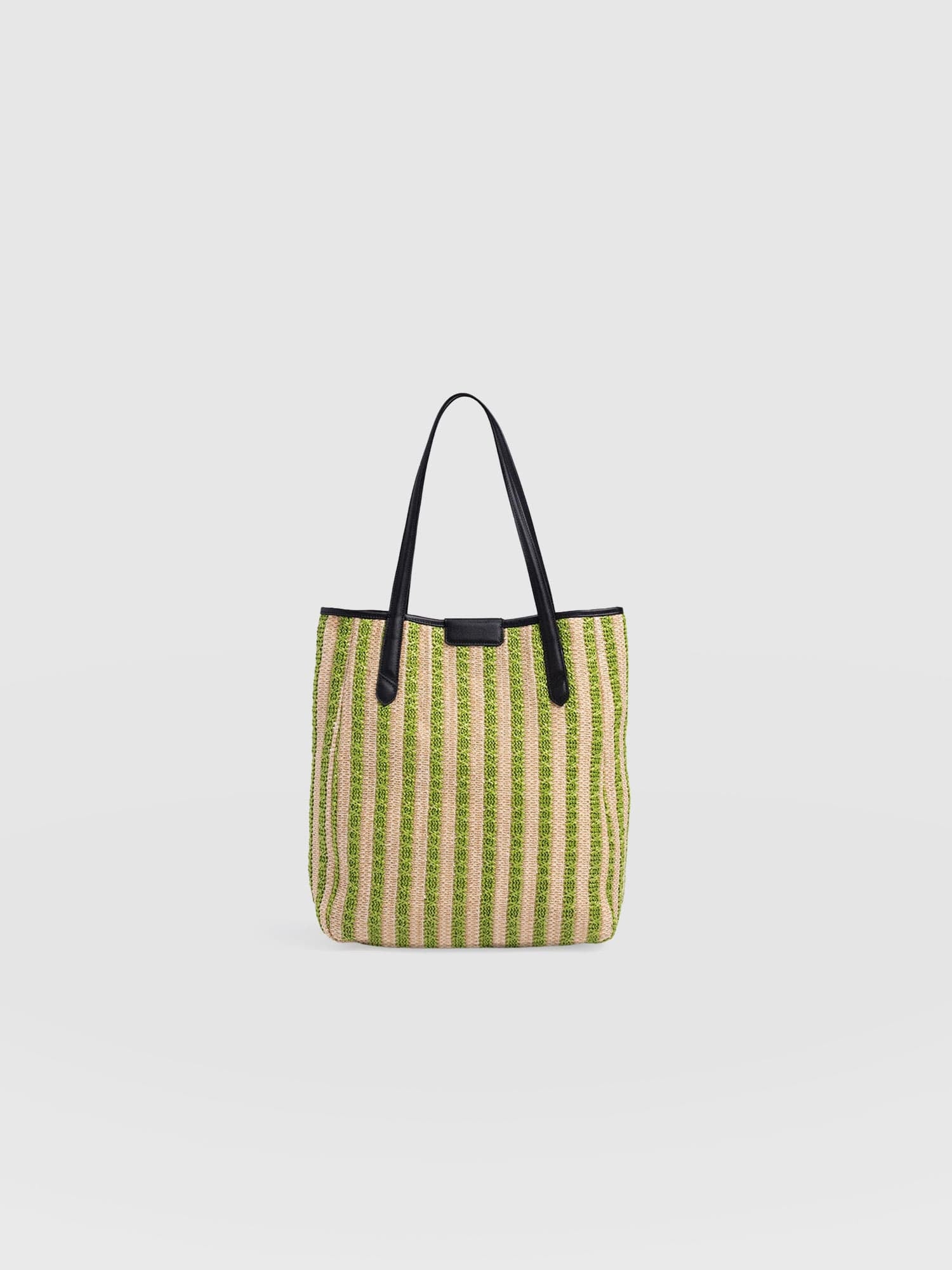 Stella Shopper Bag - Green Raffia - Women's Handbags | Saint + Sofia® EU