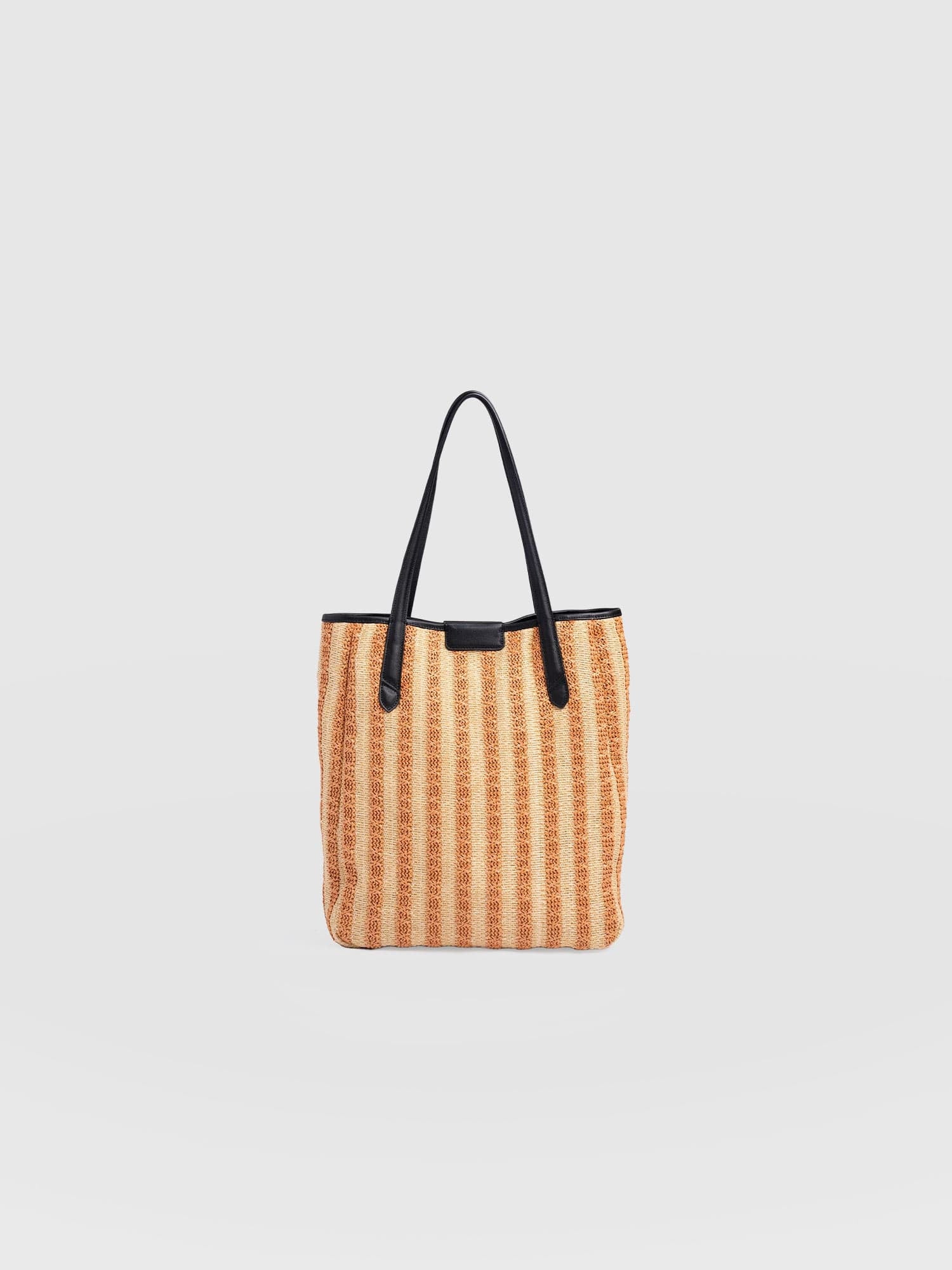 Stella Shopper Bag - Orange Raffia - Women's Handbags | Saint + Sofia® EU