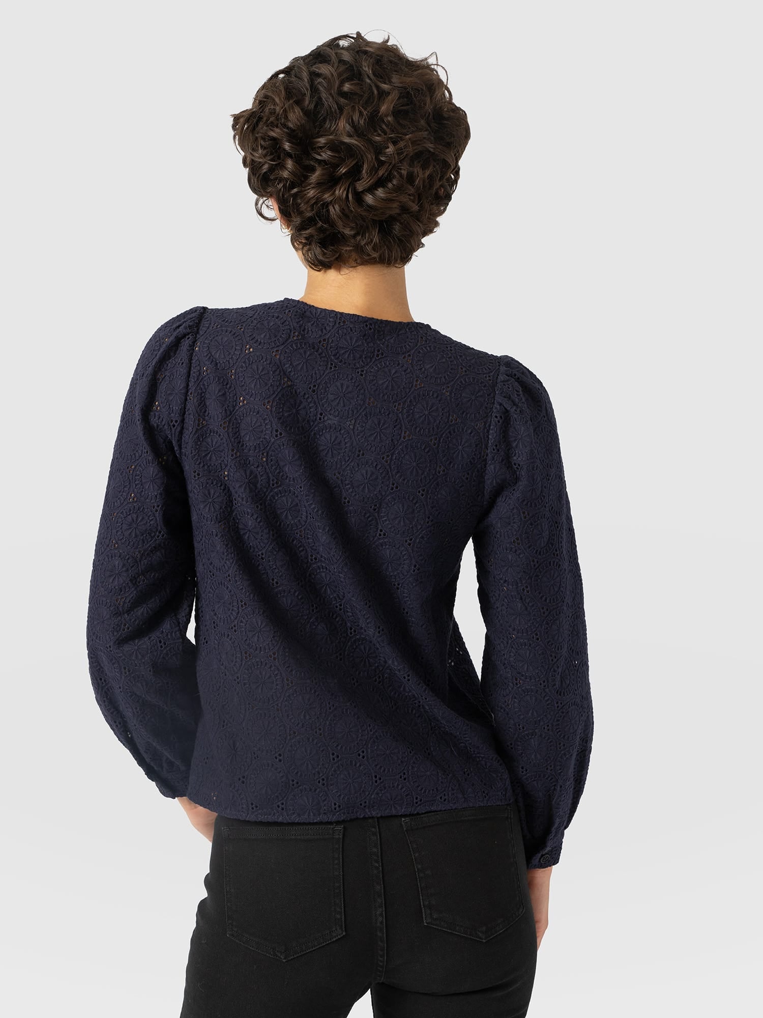 Tabitha Blouse - Navy - Women's Blouses | Saint and Sofia® EU