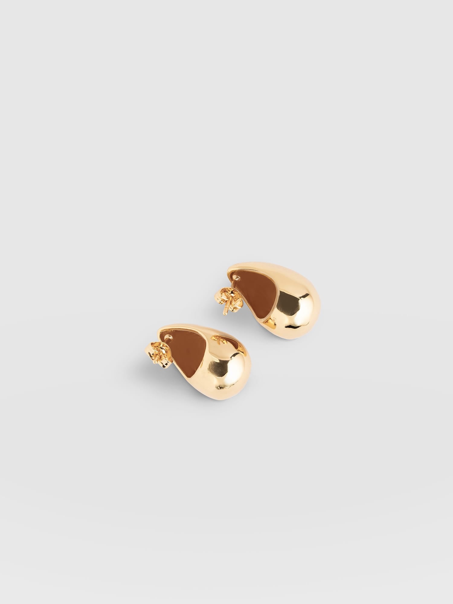 Teardrop Hammered Earrings - Gold - Women's Jewellers | Saint and Sofia® EU