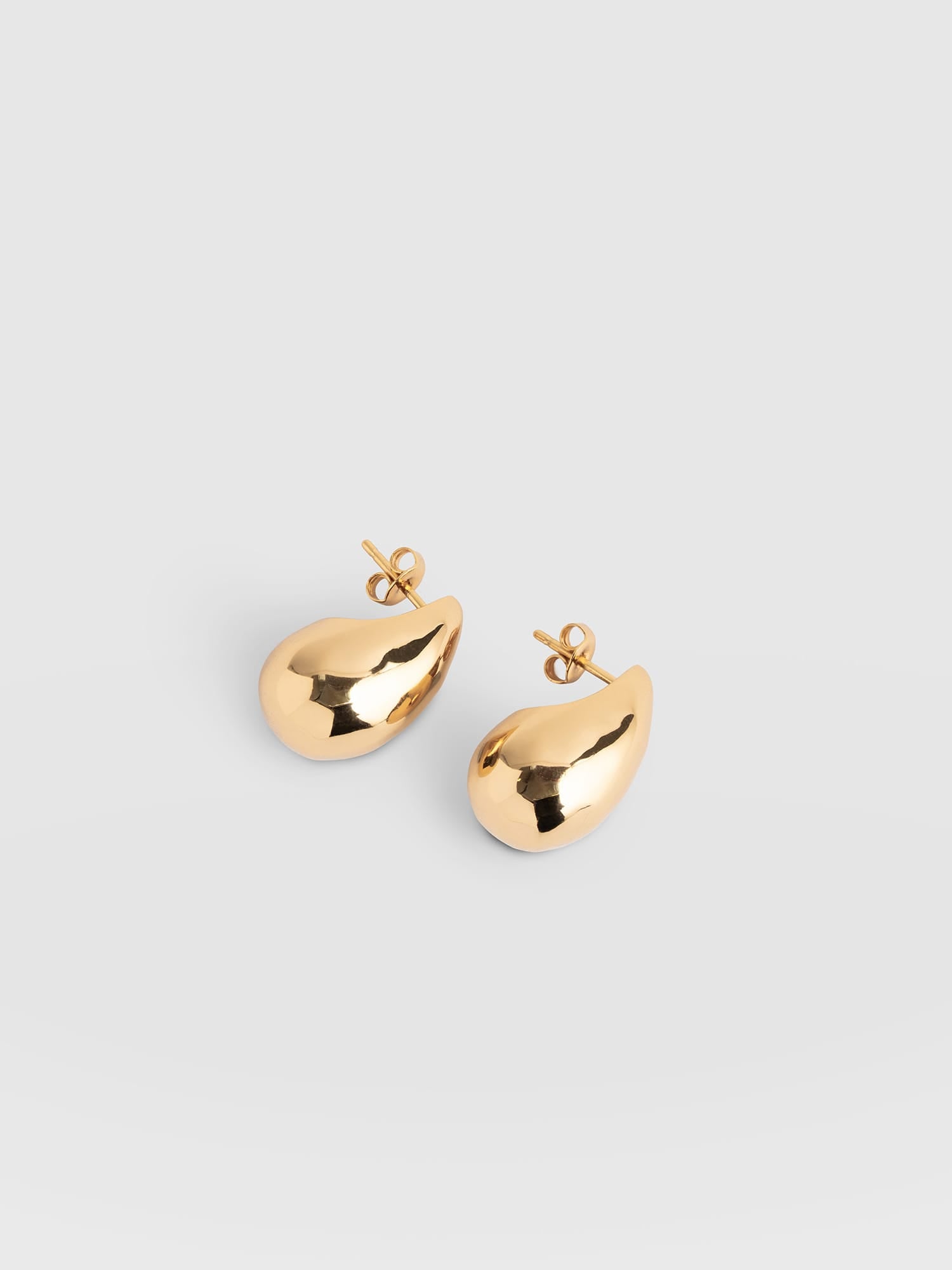Teardrop Hammered Earrings - Gold - Women's Jewellers | Saint and Sofia® EU