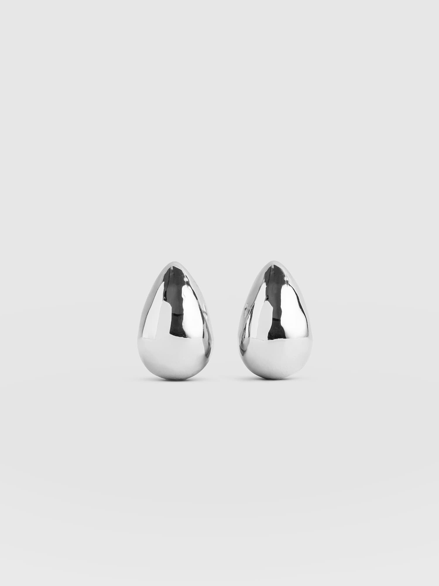 Teardrop Hammered Earrings - Silver - Women's Jewellers | Saint and Sofia® EU
