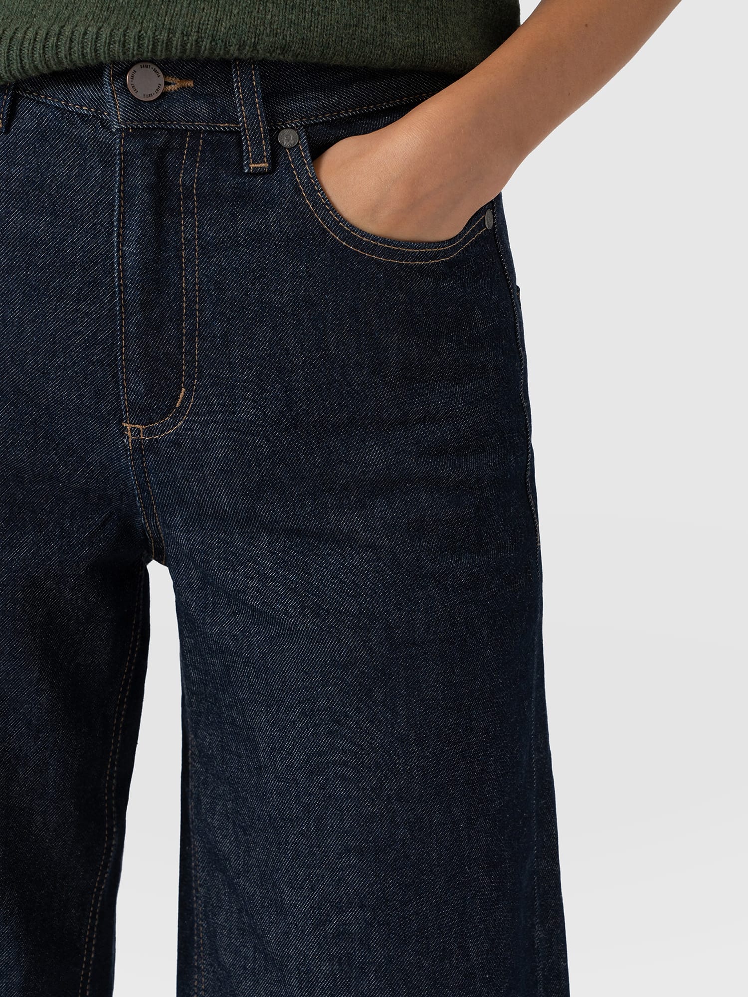Ultra Wide Leg Jean - Indigo - Women's Jeans | Saint and Sofia® EU