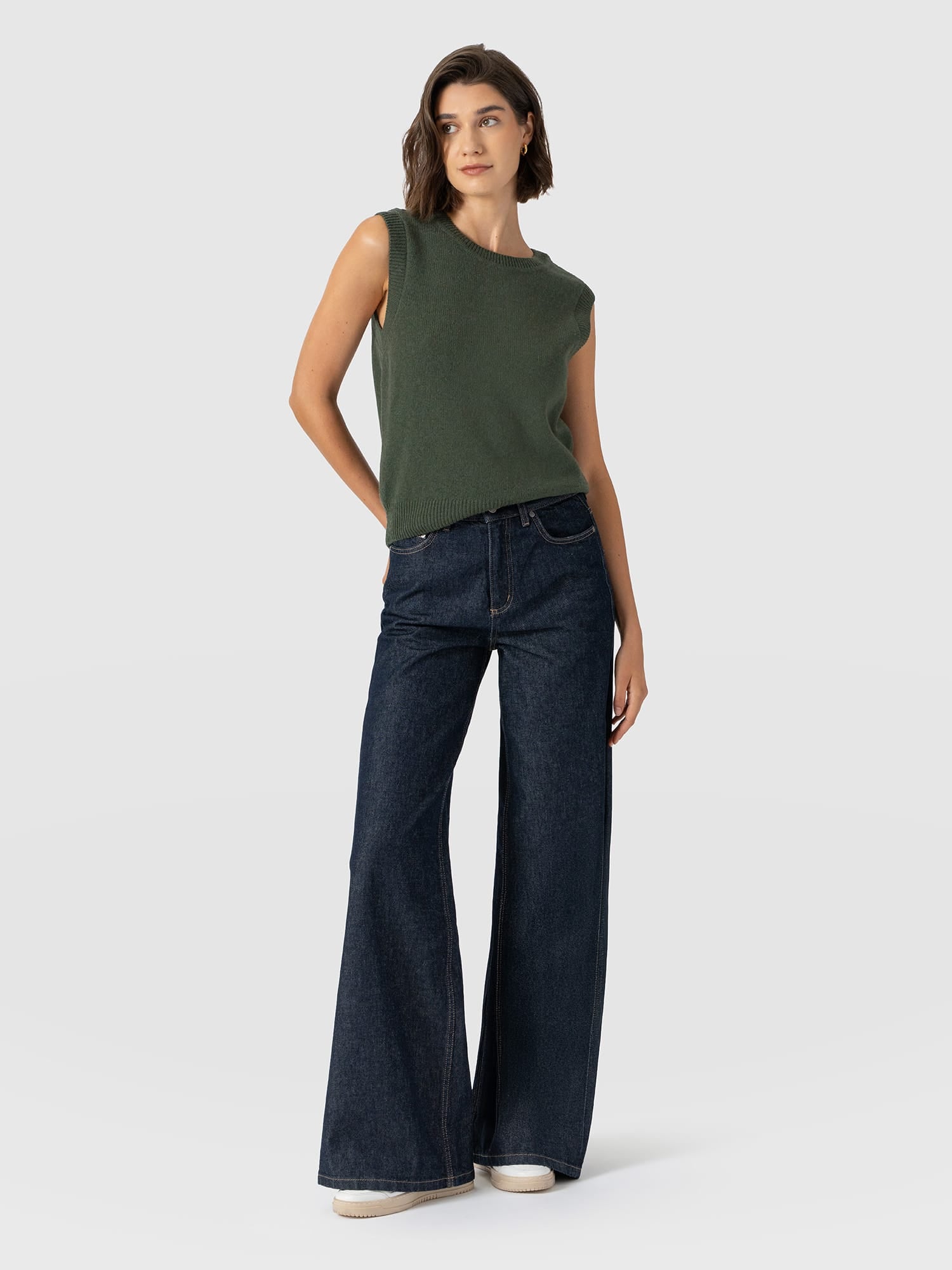 Ultra Wide Leg Jean - Indigo - Women's Jeans | Saint and Sofia® EU