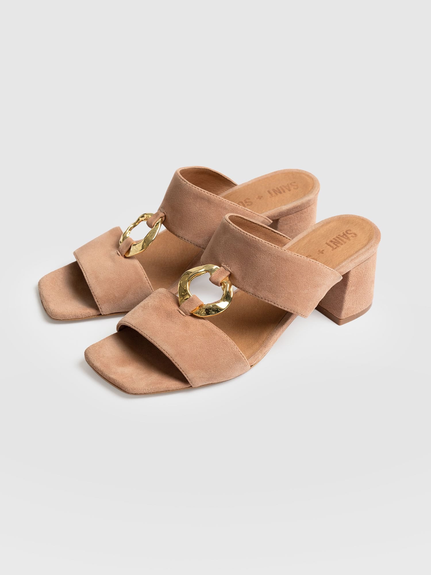Vivienne Heeled Mules - Blush - Women's Shoes | Saint + Sofia® EU