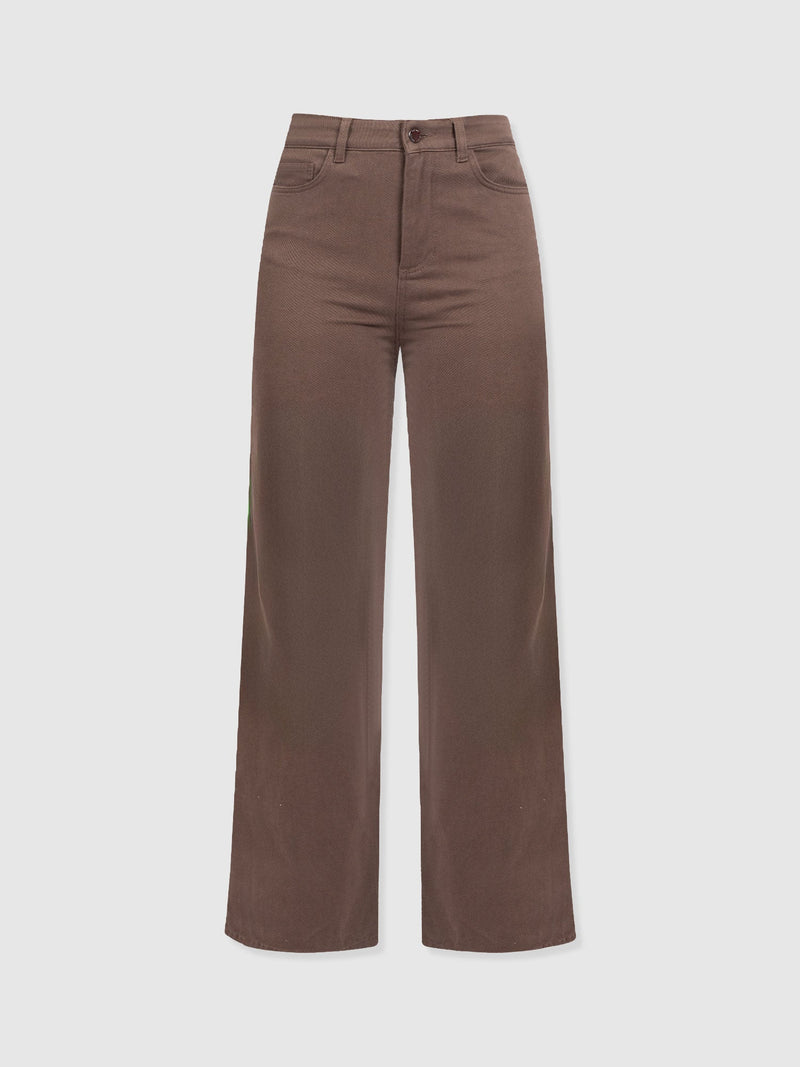Wide Leg Jean - Brown - Women's Jeans | Saint + Sofia® EU