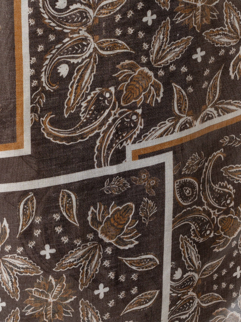 Wren Paisley Scarf - Brown - Women's Scarves | Saint + Sofia® EU