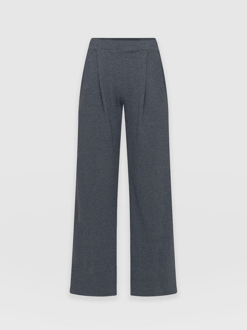 Camden Wide Leg Pant Charcoal - Women's Trousers | Saint + Sofia® UK