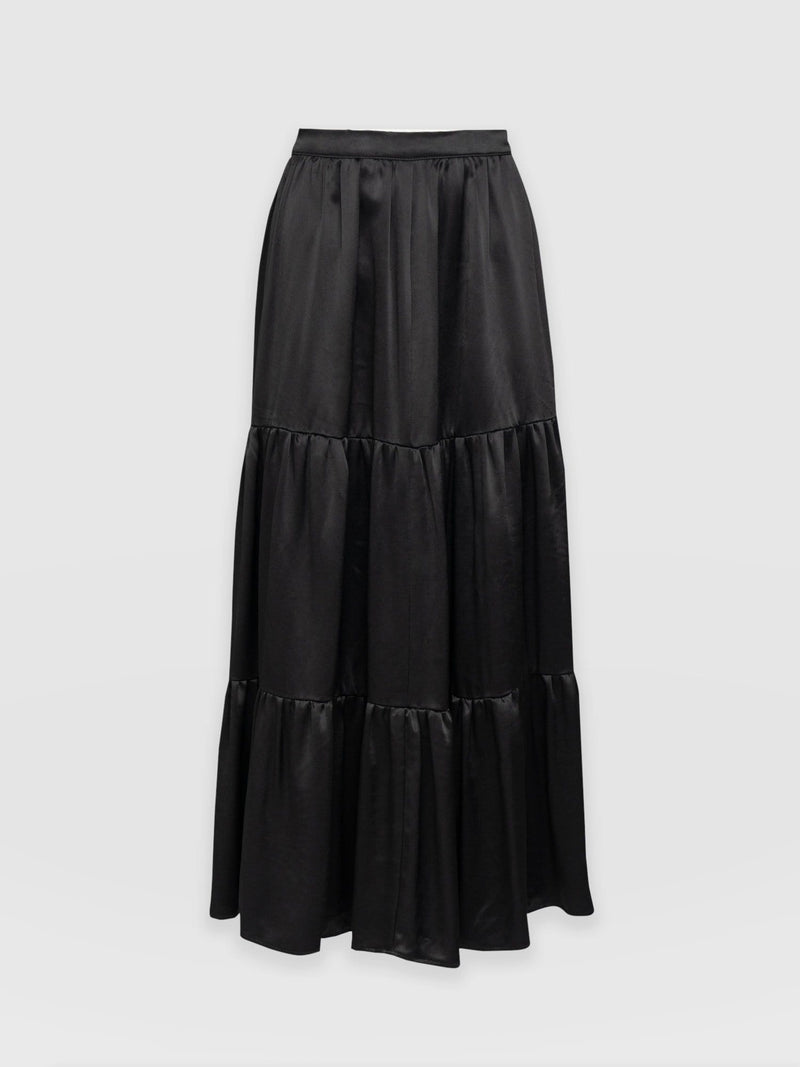 Greenwich Skirt Glossy Black - Women's Skirts | Saint + Sofia® EU
