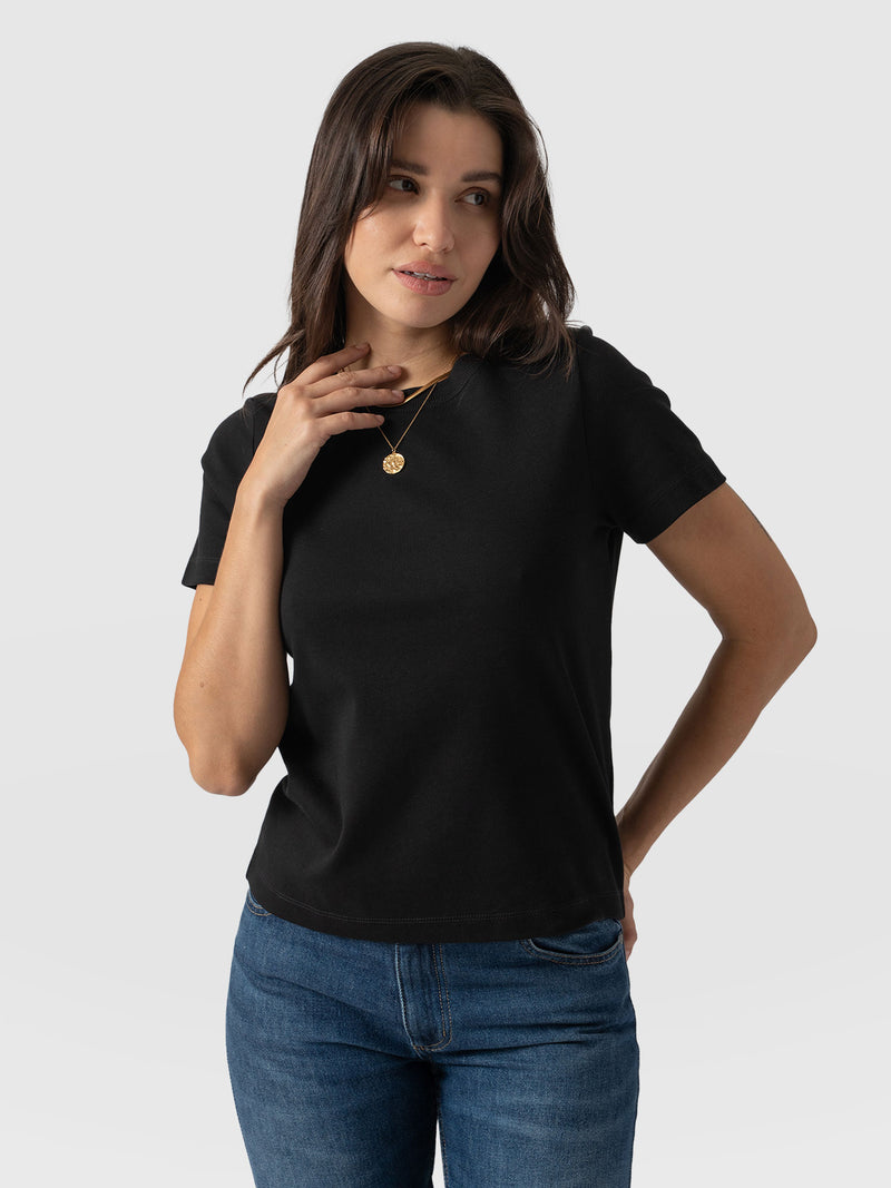 Chelsea Crew Neck Tee - Black