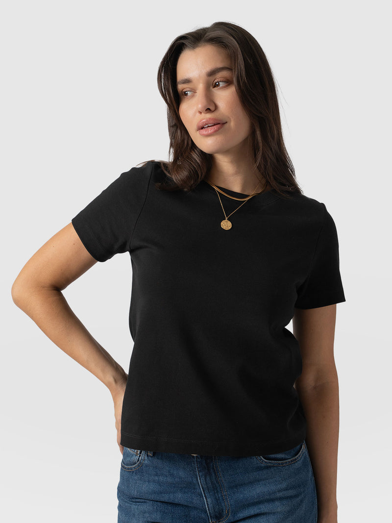 Chelsea Crew Neck Tee - Black