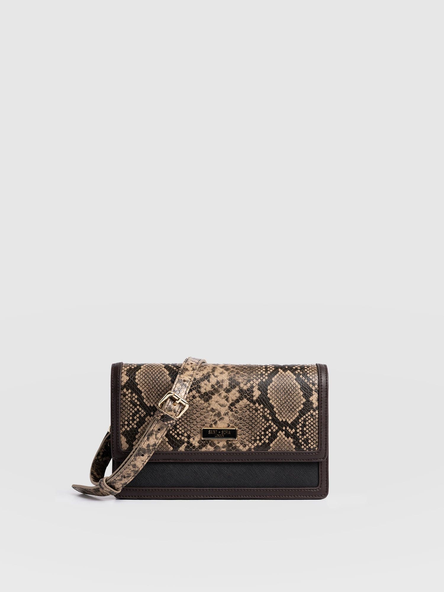 Rylee Cross Body Bag - Brown Snake