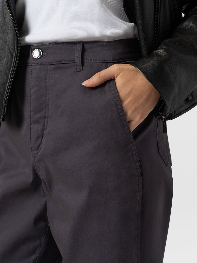 Alma Barrel Leg Chino - Charcoal