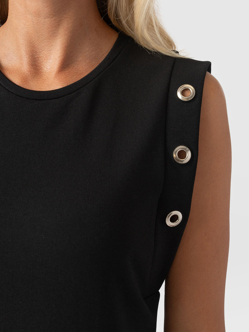 Rowan Dress - Black Eyelet