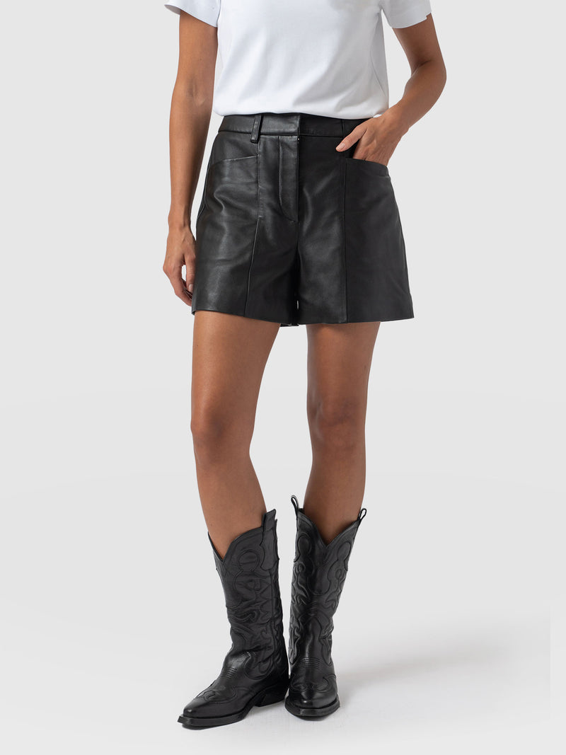 Bonham Leather Short - Black