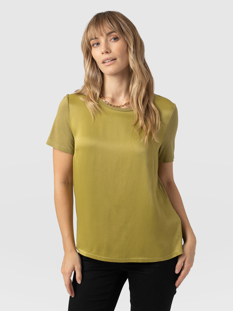 Rayner Contrast Tee - Olive