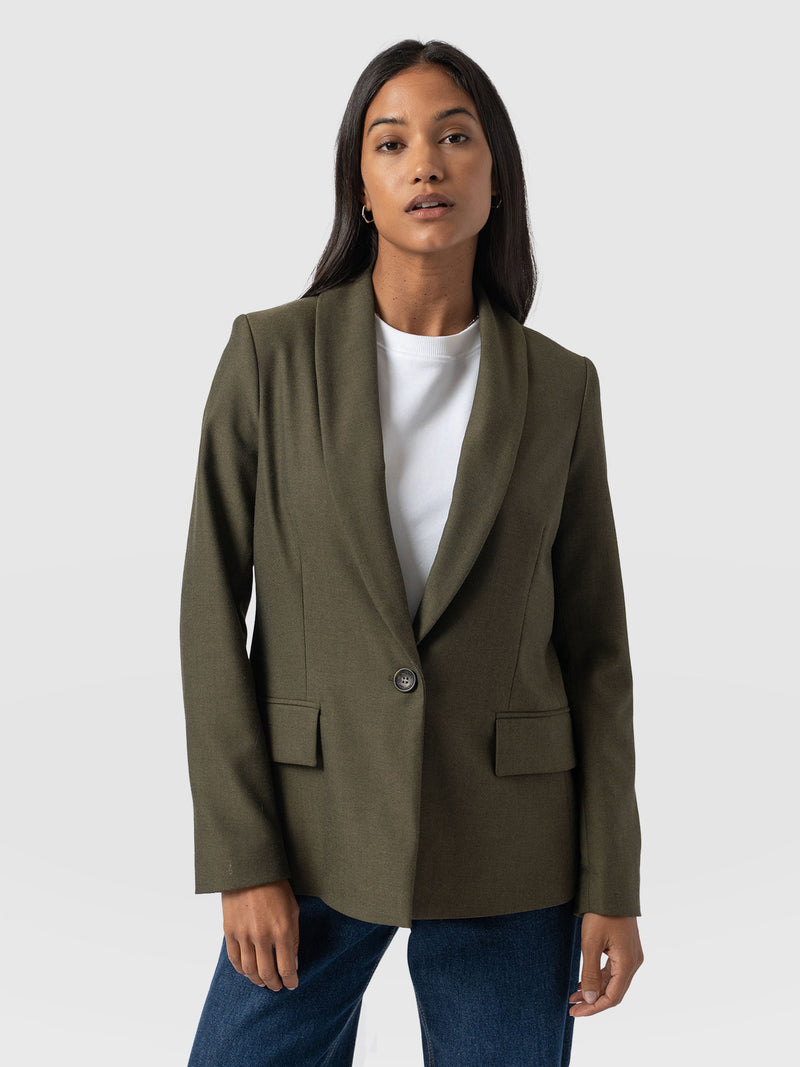 Argent Blazer - Khaki