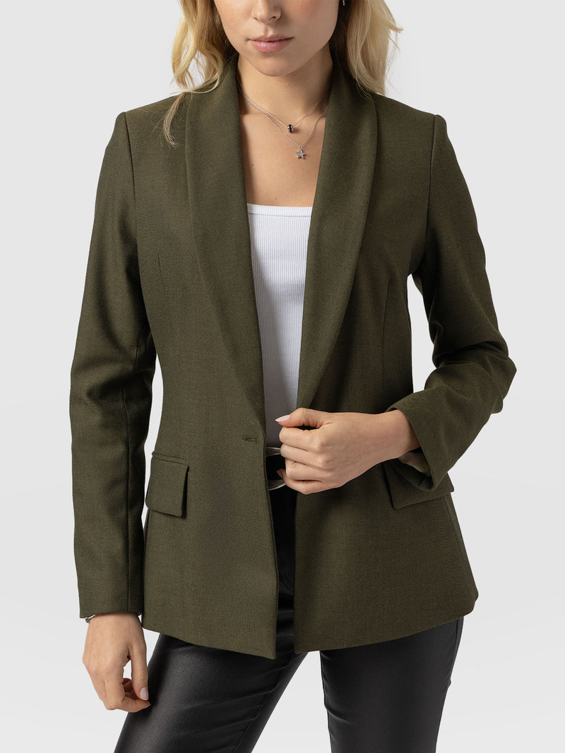 Argent Blazer - Khaki