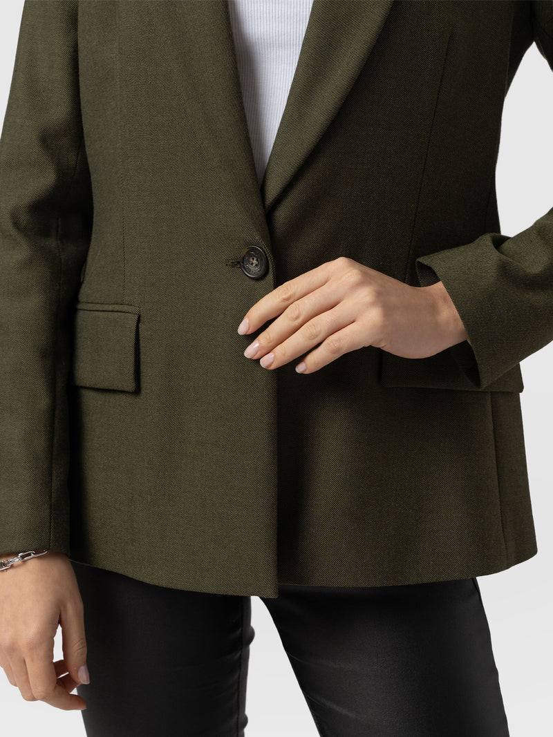 Argent Blazer - Khaki