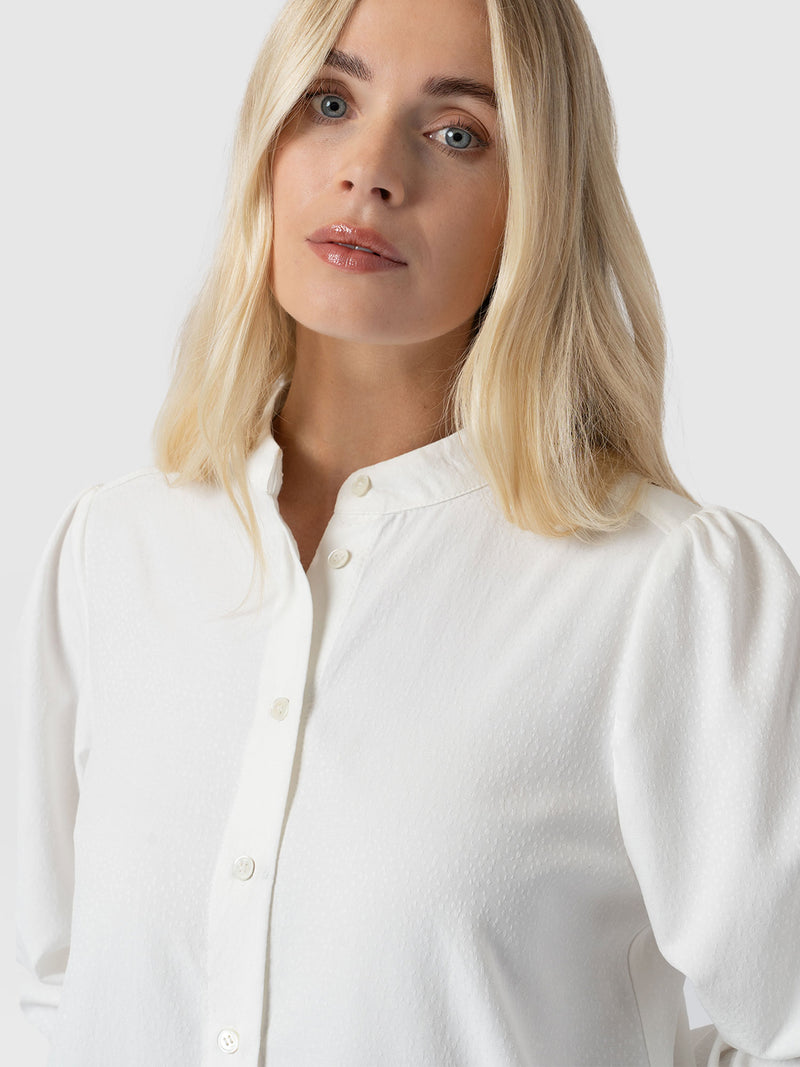 Paxton Pussybow Blouse - Cream