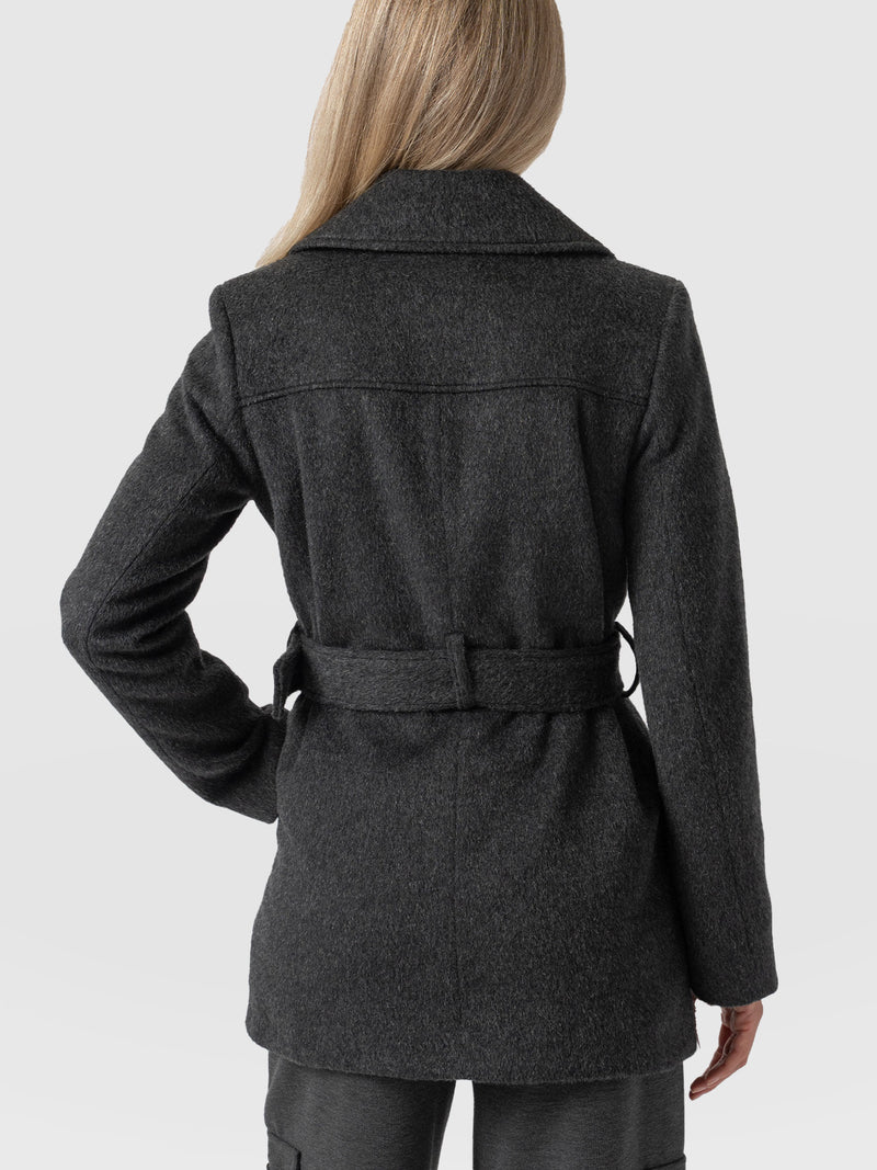 Daltrey Biker Coat - Charcoal