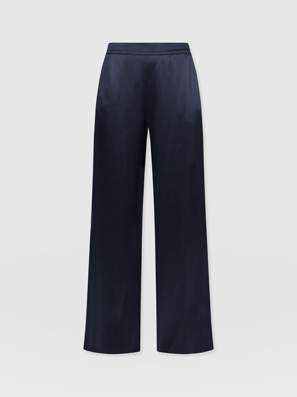 Langley Wide Leg Pant - Navy