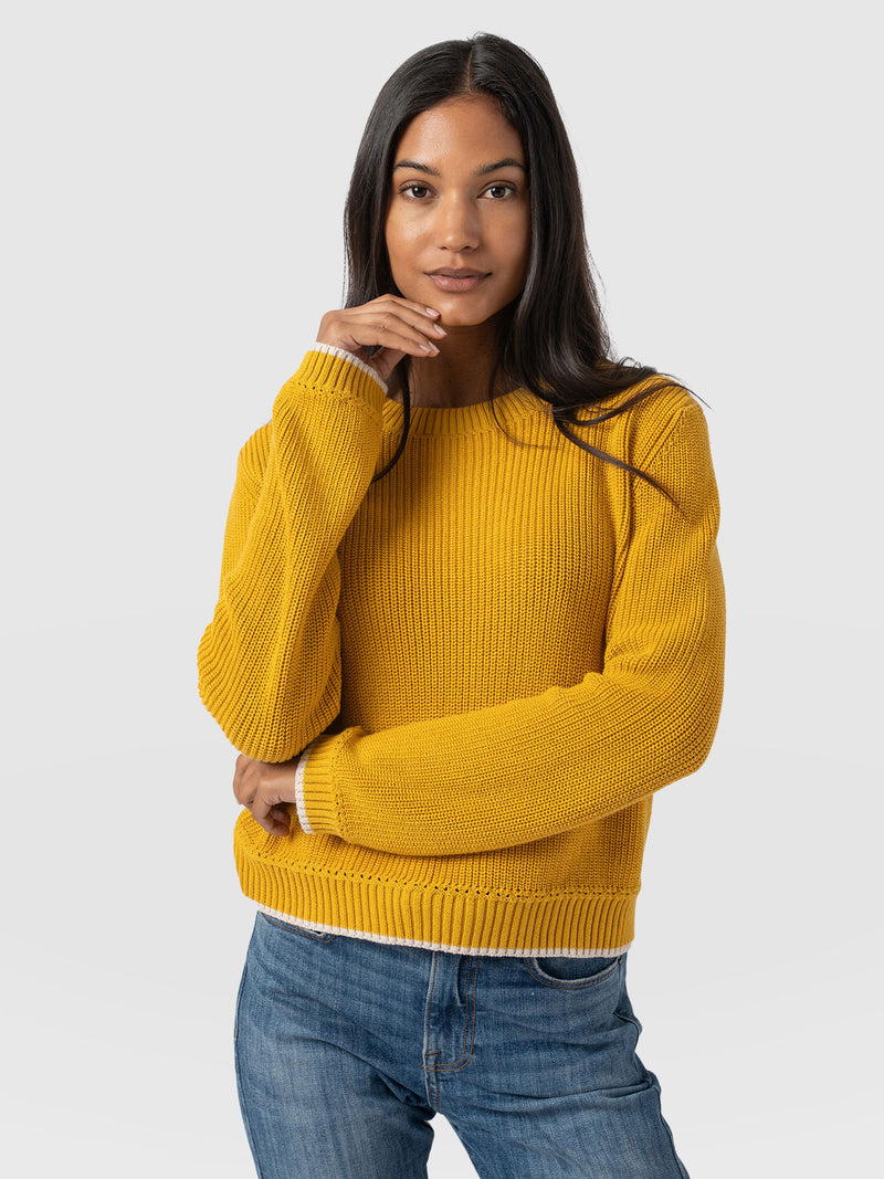 Remy Crop Jumper - Yellow