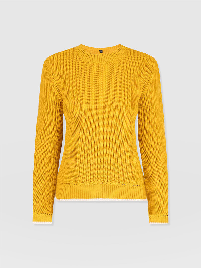 Remy Crop Jumper - Yellow