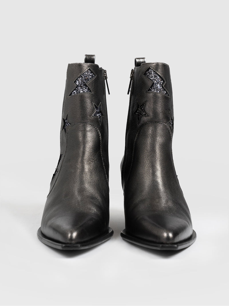 Billie Rock Boot - Gunmetal