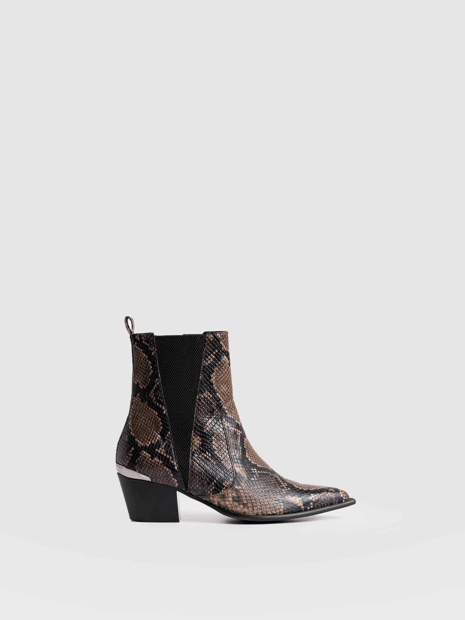Billie Snake Boot - Taupe