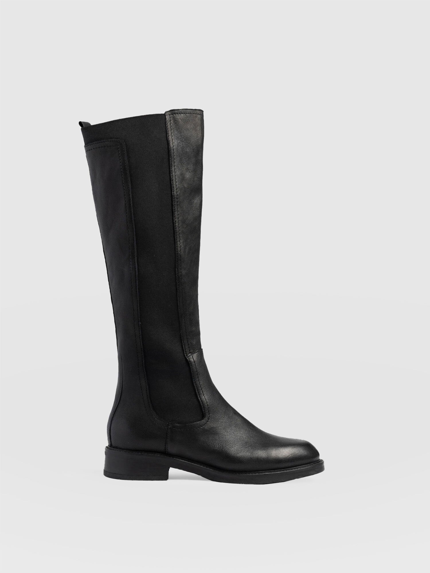 Evelyn Knee High Boot - Black