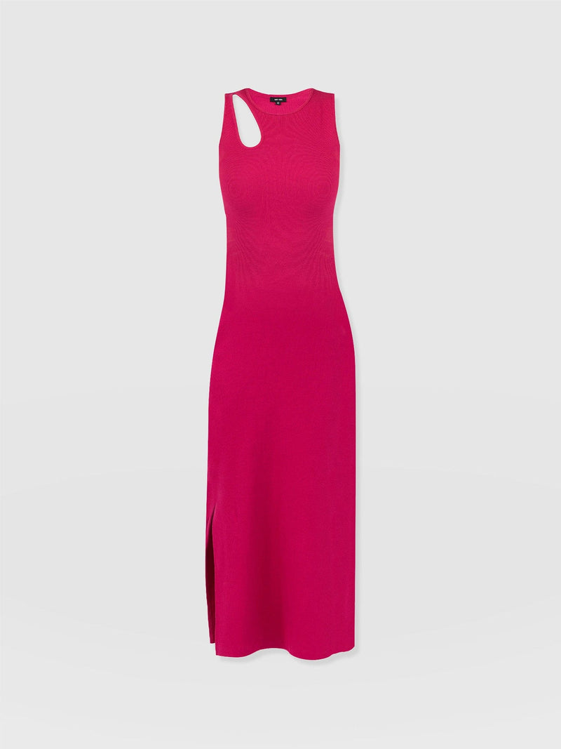 Axel Cut Out Dress - Fuchsia Pink