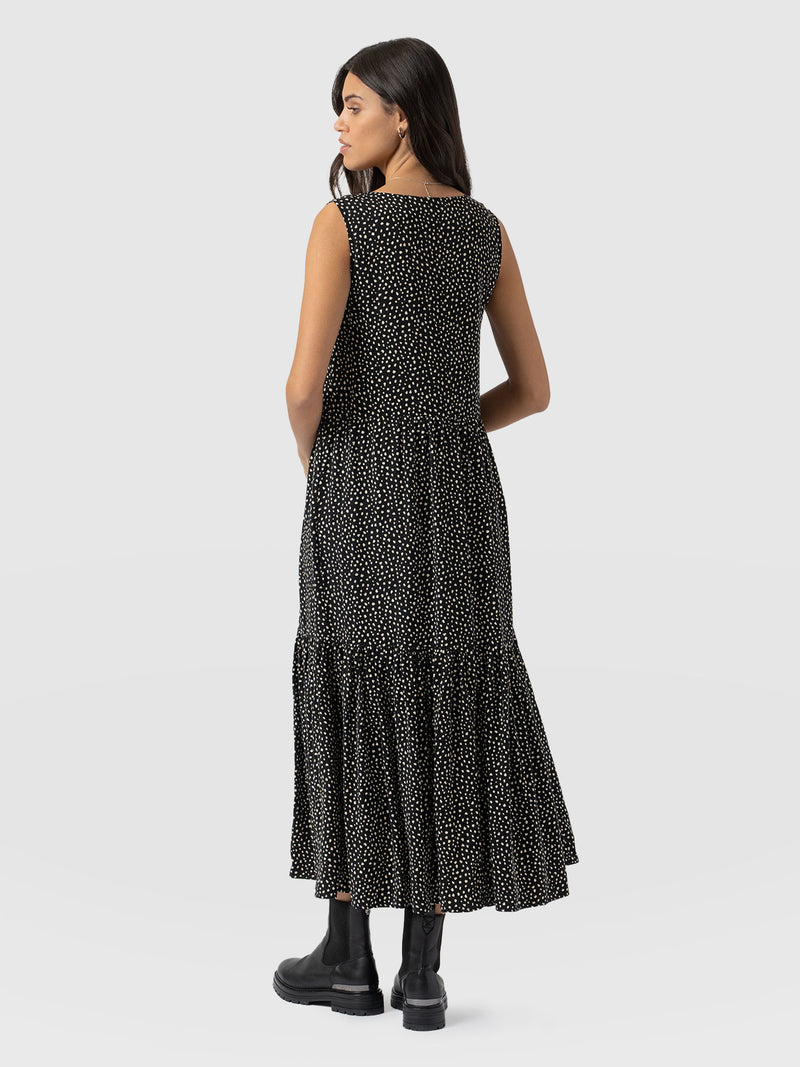 Greenwich Dress - Black Spot Tencel